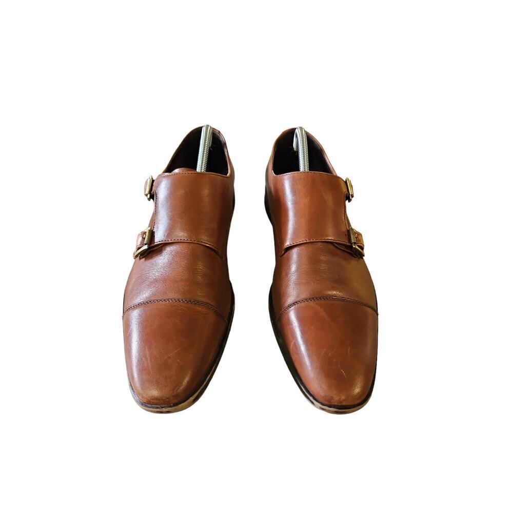 14th & Union Brown Leather Men's Dress Shoe Sz 9.5 - Picture 3 of 10